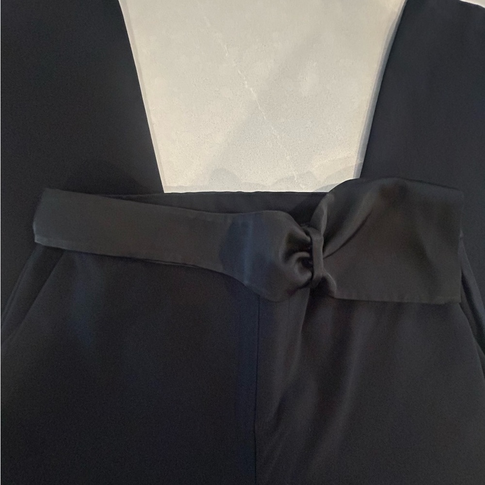 INC International Concepts Black Pants with Satin Detail